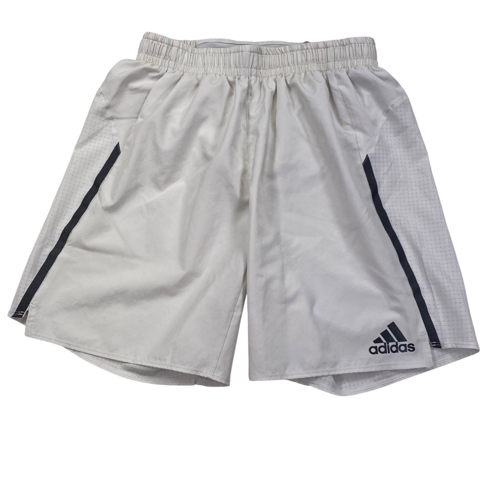 Adidas‎ Running Shorts Mens S White Aeroready 7 Inch Inseam GC6721